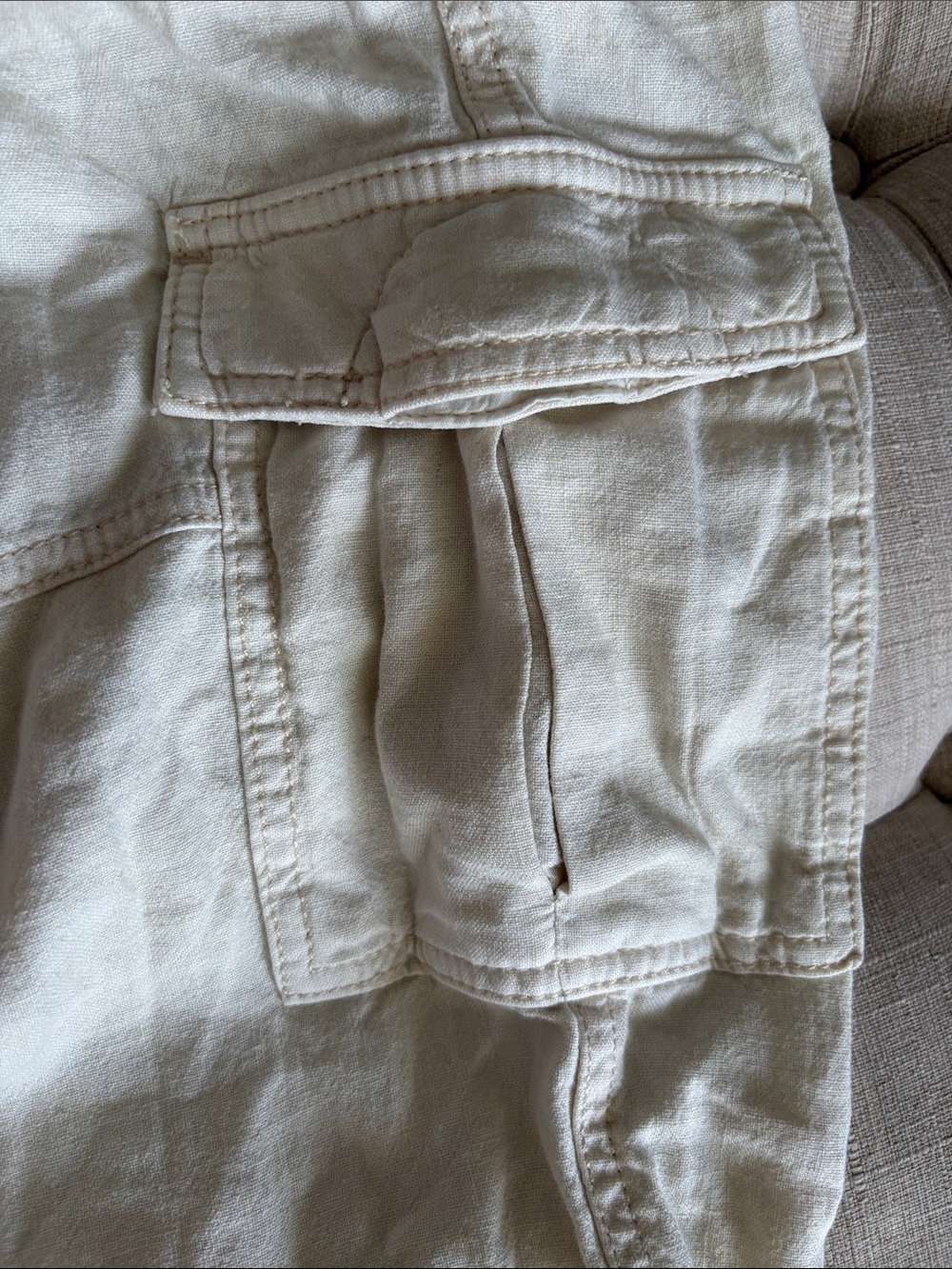 Pilcro Women's Cargo Pants in Cream NWOT - Picture 8 of 9